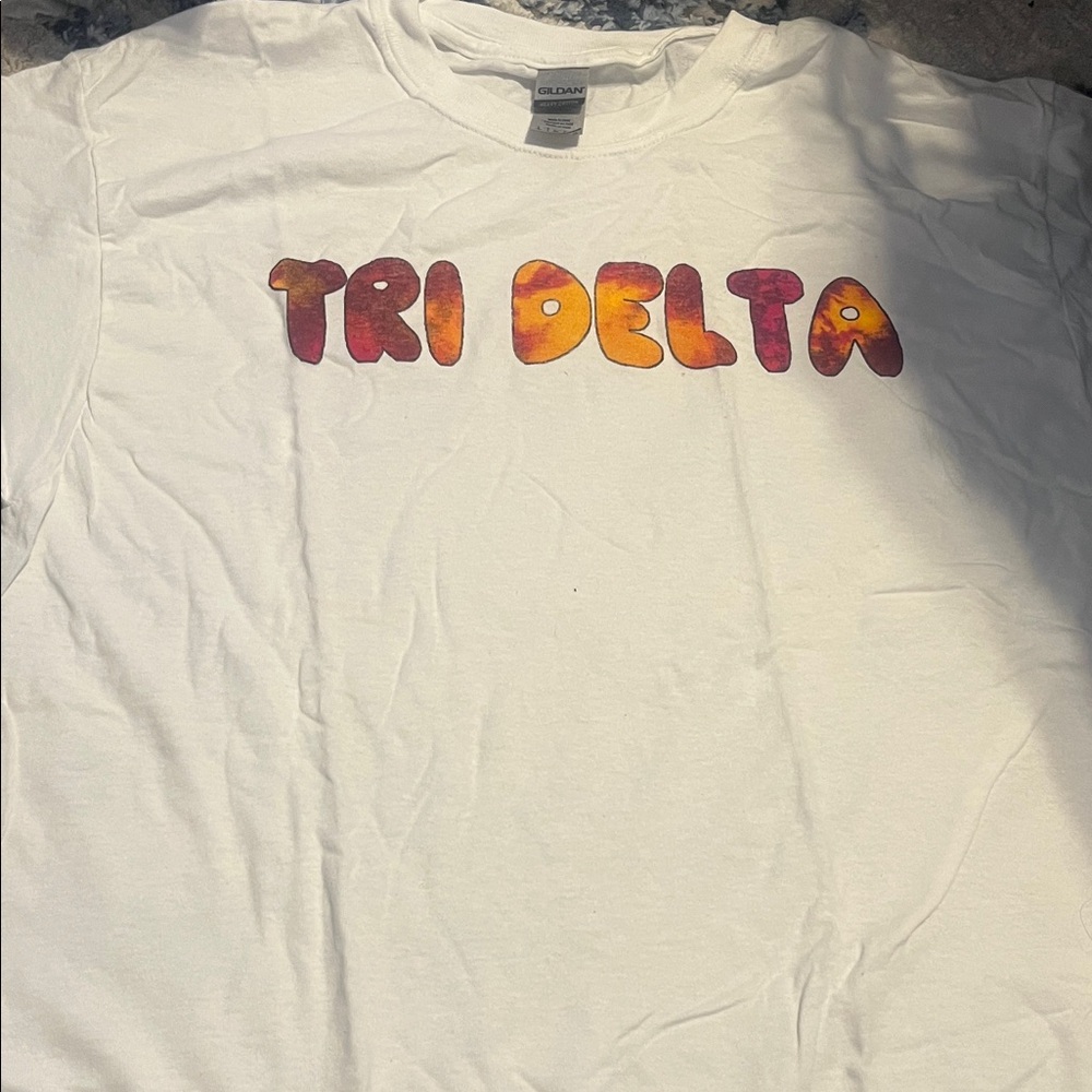 White T-Shirt Tri Delta